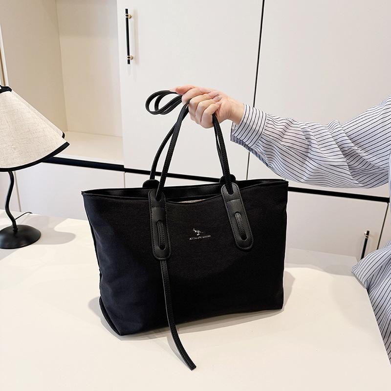 Jesienna Damska Torba Tote Dużej Pojemności - Jednolity Kolor, Wszechstronna, Modna Styl Na Ramię i Pod Ramię