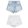 Fashion Wind Fashion Raw Hem High Waist All-Matching Denim Shorts