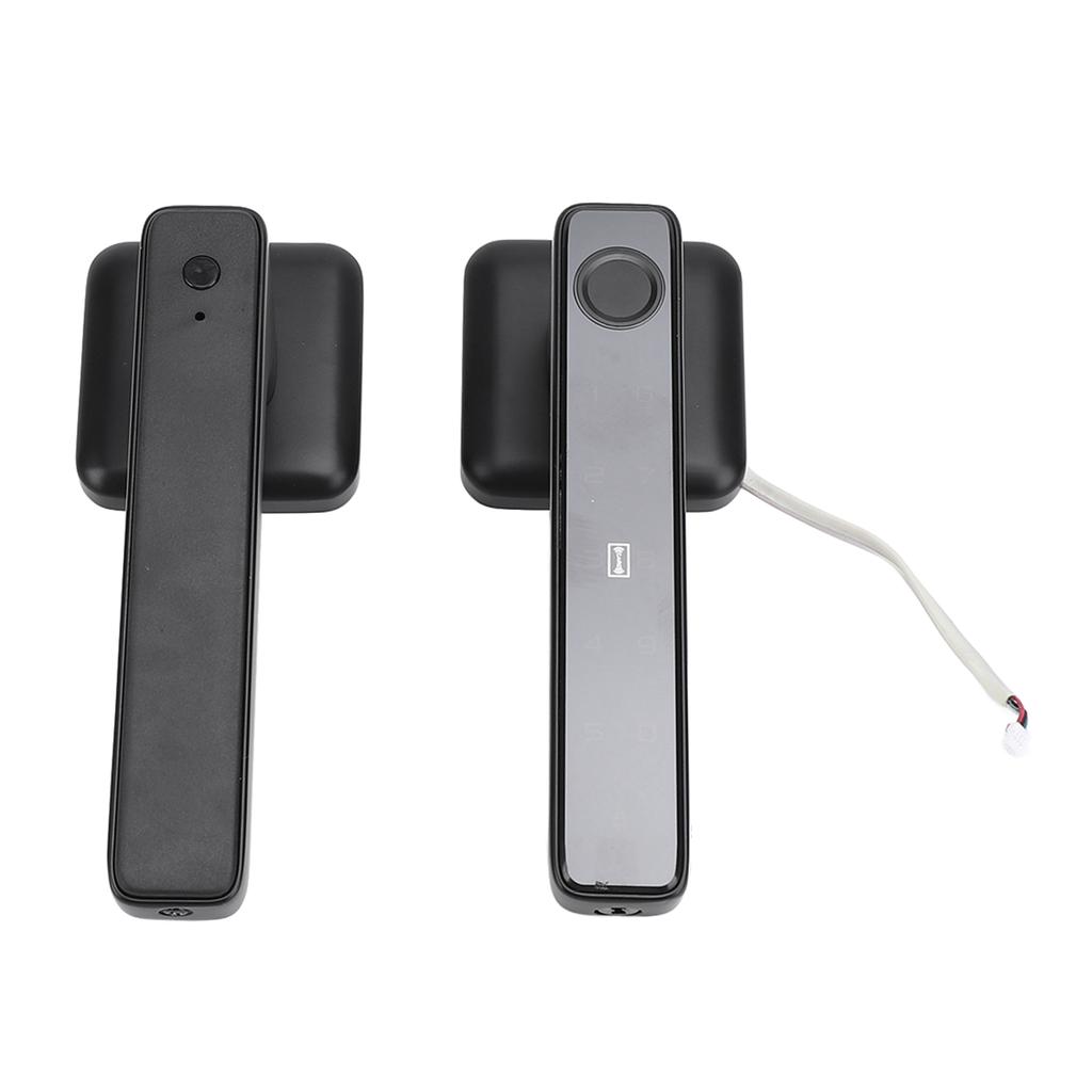 Fingerprint Door Smart Lock Passcode Keyless Door Entry Lock with Handle Keys IC Cards for Bedroom H