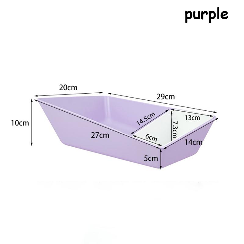 

Тарелки для закусок Неправильный поднос Раздельная тарелка Ресторанная посуда Тарелка для картофеля фри Поднос для еды Многофункциональная утварь Миска 2-в-1 1 шт. фиолетовый