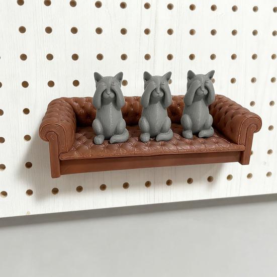 Organizador de Estante para Tablero Perforado Tablero Perforado Decoración de Sofá Sistema de Estanterías Expandible para Tablero Perforado Estante Decorativo de Pared