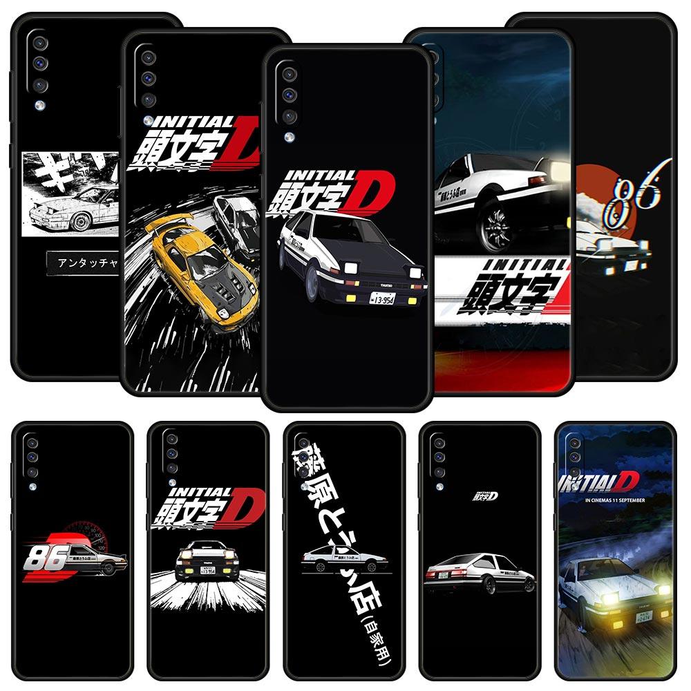 Initial D Car Phone Case for Samsung Galaxy A56 A36 A26 A16 A34 A24 A42 A22 A20 A12 A40 A30 A10 5G Soft TPU Cover Shell Fundas
