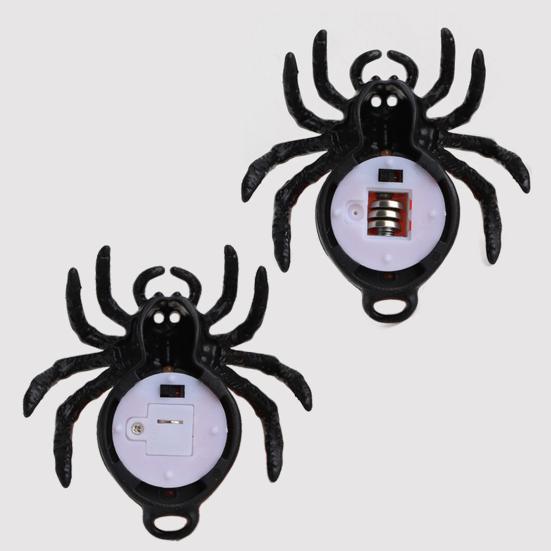 Flameless LED Candle Lights Halloween Spider Tea Light Decoration Battery Operated 3D Electric Flickering Fake Candle for Home Decor