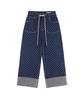 FANCY CLUB String Dot Roll-Up Pants (Blue) F25Qd890