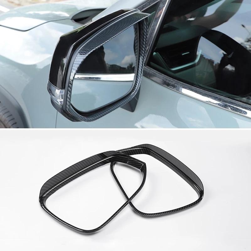 For Toyota RAV4 RAV 4 XA50  - Hybrid Car Side Rearview Mirror cover Rear View Mirror Rain Eyebrow Board Sunshade Cover