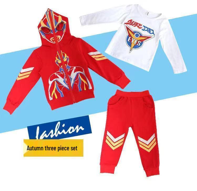 Spider-Man & Ultraman Boys' Spring/Autumn Two-Piece Sports Set