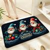Soft Absorbent Non-Slip Rug Merry Christmas Door Mat Floor Mat Home Decor Doormat Bedroom Floor Mat Shower Carpet