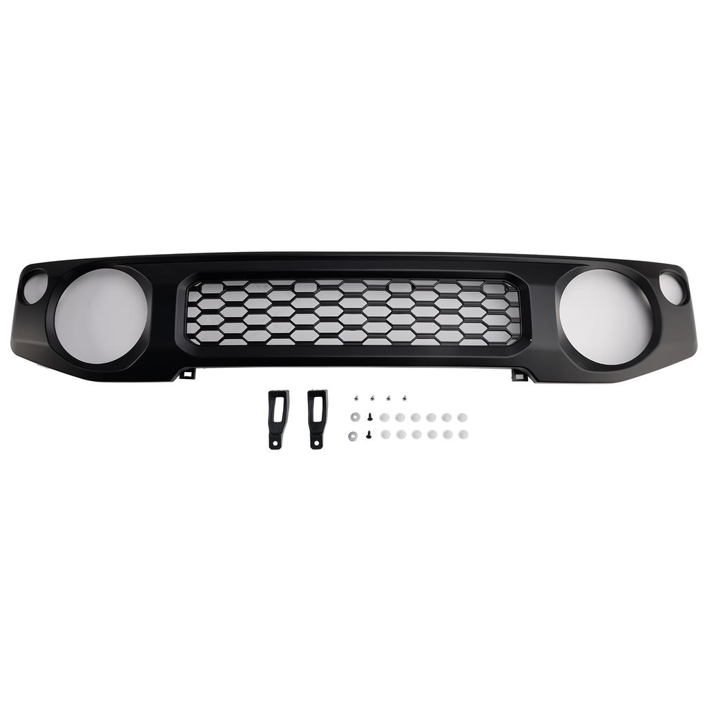 Schwarzer Wabengitter-Frontstoßfängergrill passend für Suzuki Jimny JB74 2019-2023