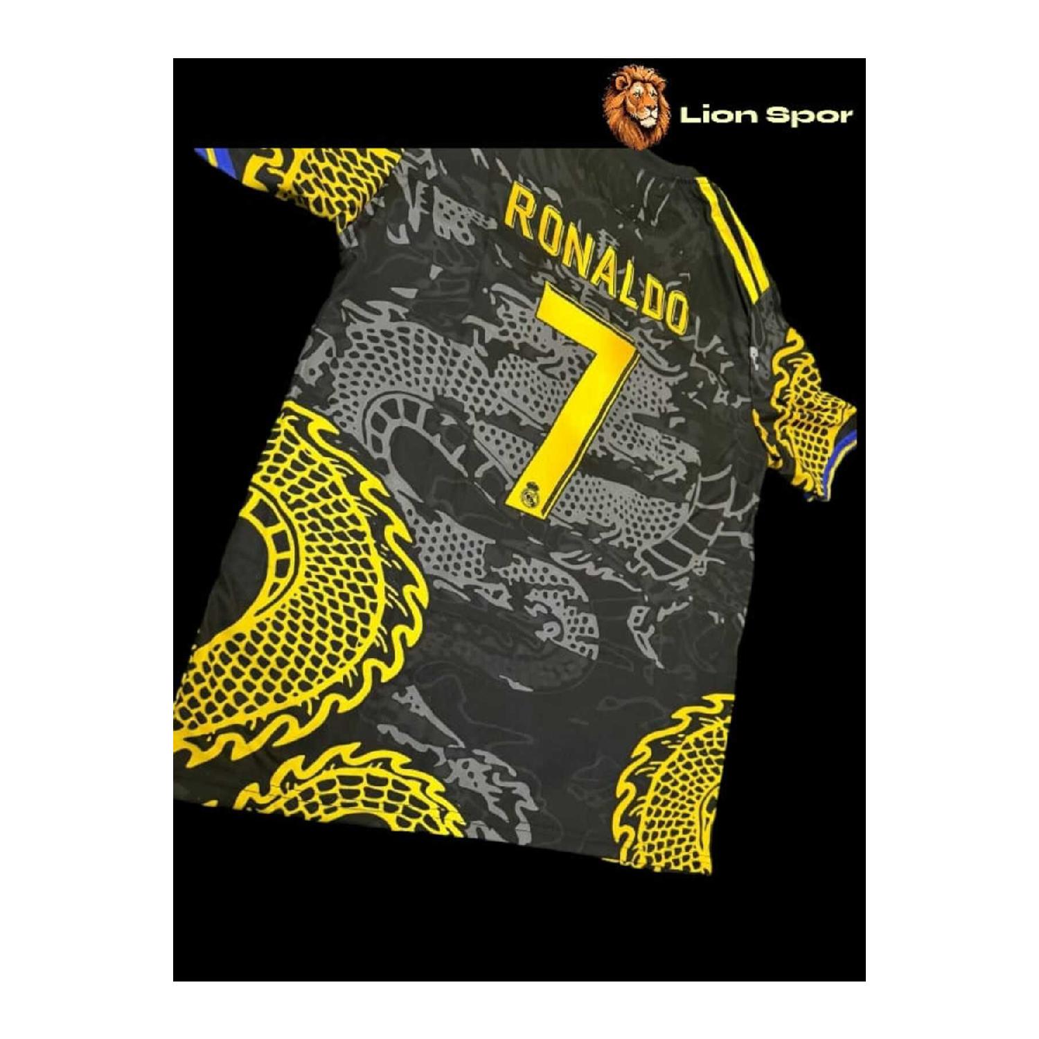 

Dragon Patterned Ronaldo Black Jersey Special Design 6 S чёрный