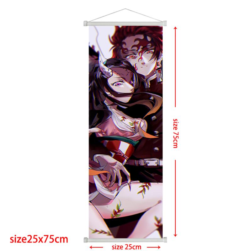 Demon Slayer Scroll Poster Rengoku Kyoujurou Heimdeko Kamado Tanjirou Wohnzimmerdekoration Hängegemälde Kindergeschenk Poster