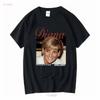 Dárek Princezna Diana Tričko výročí HORKÉ NOVÉ roztomilé Matka umění vintage Vyprané streetwear Prodyšný Stylový Top Pro Každodenní Nošení