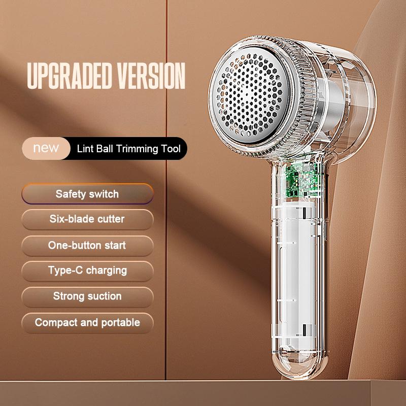 Xiaomi Wireless Transparent Lint Remover Electric Fabric Shaver Integrated Clothes Hair Ball Trimmer Portable Fuzz Pellet Remover