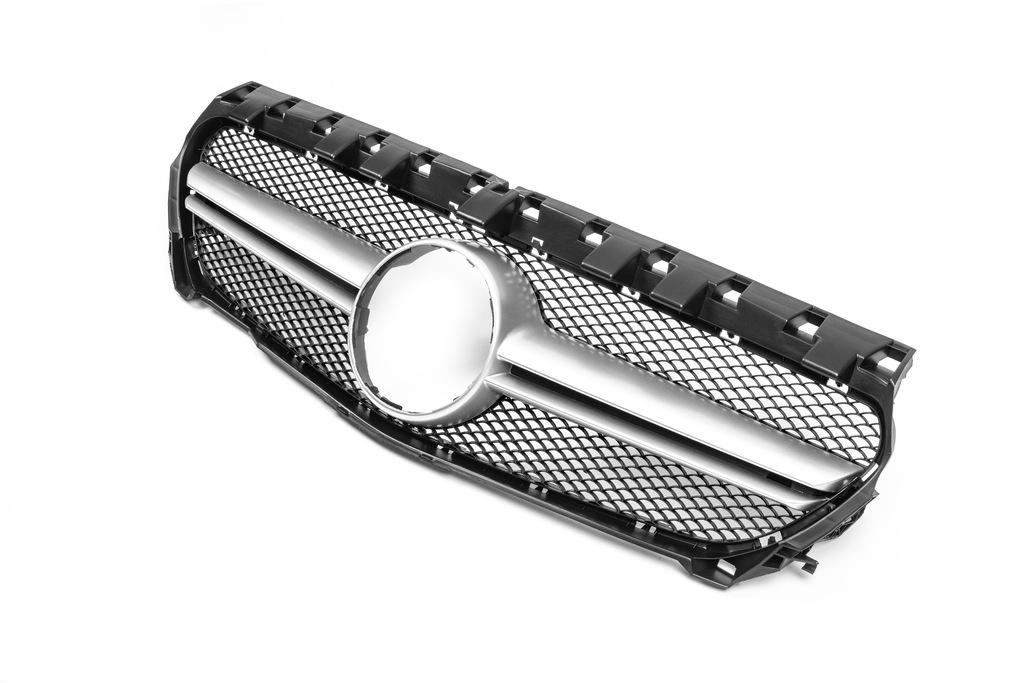 Front Grille (2013-2016 AMG Silver) for Mercedes CLA C117