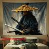 Warrior Image Pattern Digital Printing Polyester Wall Tapestry Suitable for Use In Living Rooms Bedrooms Offices Bars Party