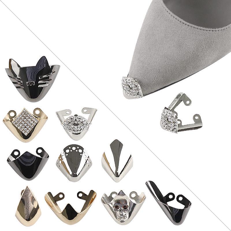 Women's Pointed Toe High Heel Protective Metal Cap Shoe Wrap