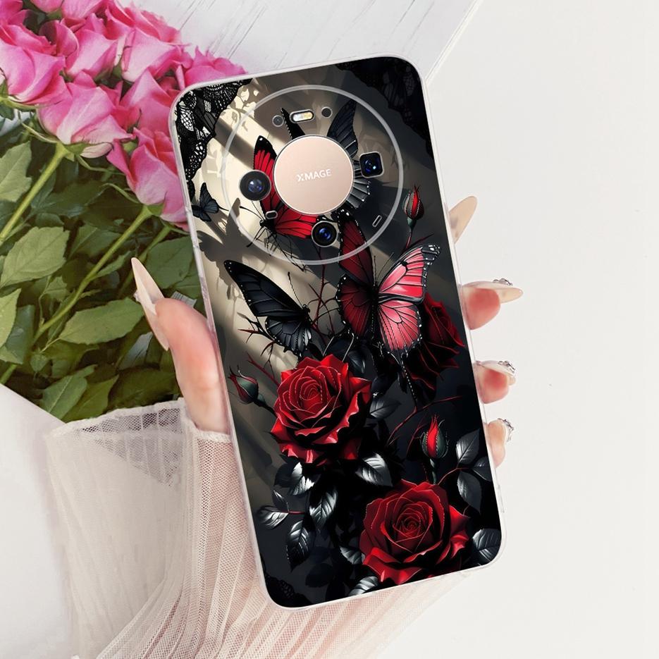 For Huawei Mate 80 5G Case VYG-AL00 Stylish Butterfly Painted Cover Soft Slim Phone Case For Huawei Mate 80 Pro Mate80 5G Fundas