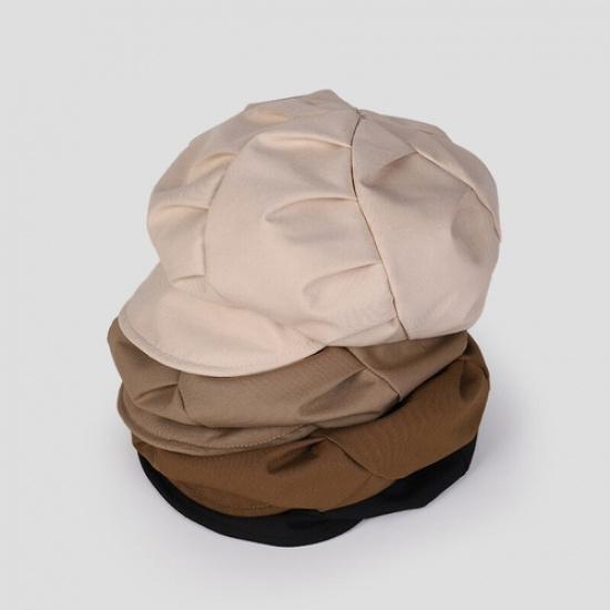 Women Retro Newsboy Hat Cap Baker Boy Beret Cabbie Folding Cotton Summer Hat