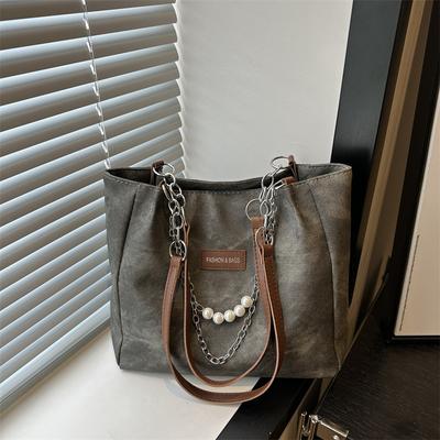 Casual Large-capacity Bag Women's 2025 New Summer College Bag Fashion Shoulder Tote Bag