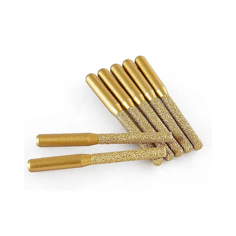 1 szt. Maszyna do grawerowania i frezowania Lutowany diamentowy frez trzpieniowy trzpień prosty Do marmuru granitu płytki ceramicznej kamienia Frezarka