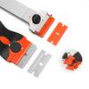 Cluoling Razor Blade Scraper for Removing Labels, Registration Stickers, Tint, Grease from Windshields, Pocket Scraper, Safety Scraper, Double-Head Gl