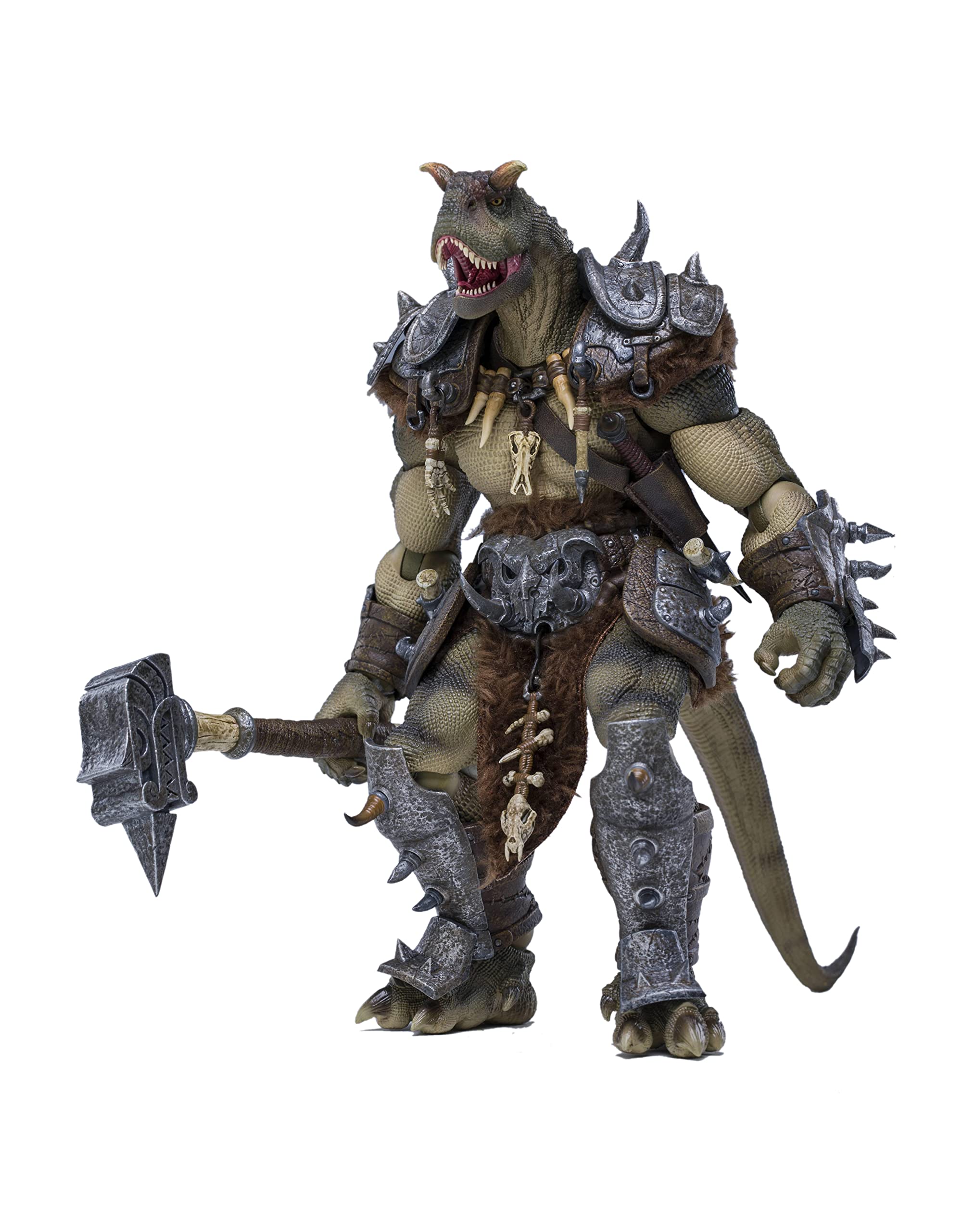 

AXYTOYS AXY001B Ветеран Солдат Масштаб ПВХ АБС Окрашенная Подвижная Фигурка Поле Битвы Динозавров [Зеленый] 1/12 &