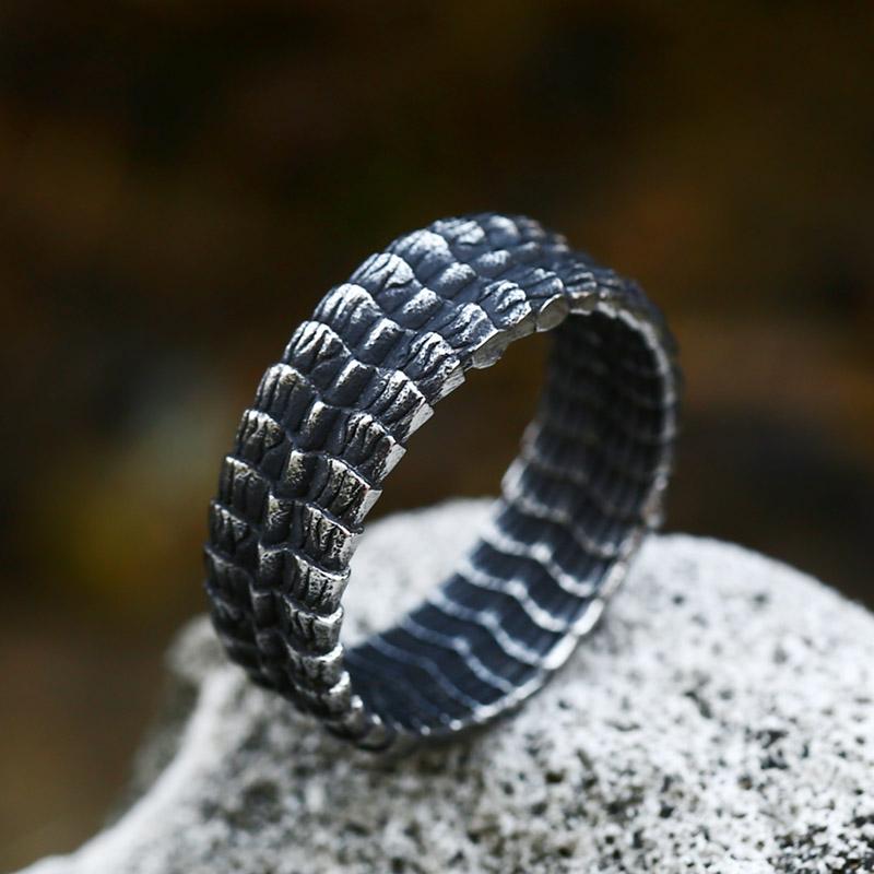 

Beier New Fashion Stainless Steel Viking Dragon Head Dragon Scale Deatailed High Quality Ring For Men Creative Design Jewelry 13