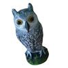Owl Decoy Deterrent Realistic Bird Cat Crow Scarer Statue Straight Head Scarecrow Outdoor Garden