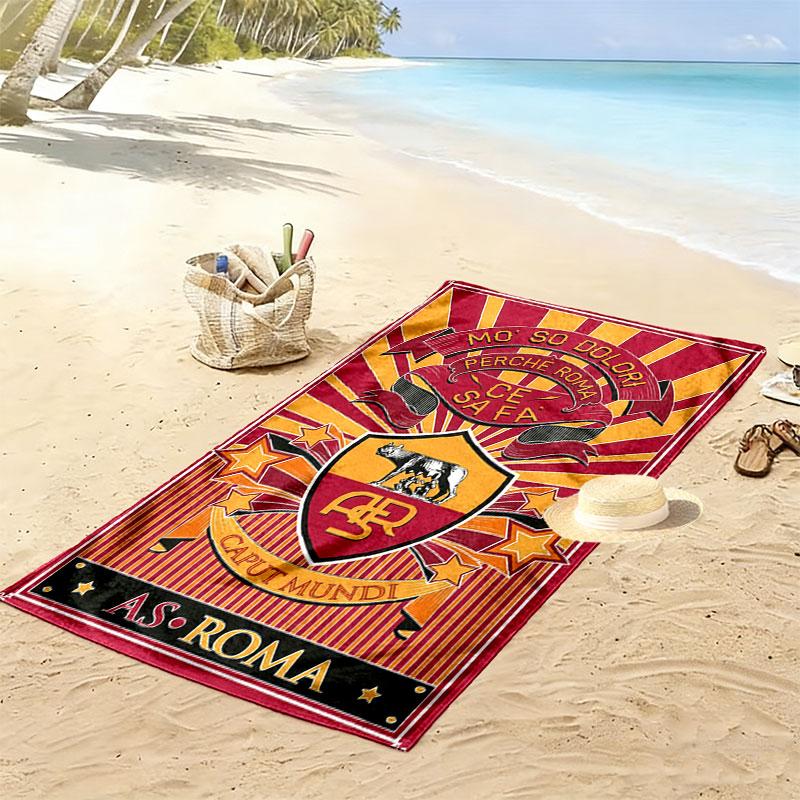 The Wolves Logo Print Beach Towel, Large Soft Quick Dry Towel for Beach Camping Swimming