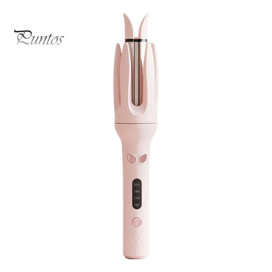 

Автоматическая плойка для волос с 4 регулируемыми температурами 28 мм, быстрый нагрев, портативная электрическая плойка для завивки волос, женские инструменты для укладки волос UK розовый