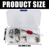 Multiple Vehicle AC Valves Core Replacement Set With Removal Tool Long Lasting Metal Cores For Vehicle Air Conditioning