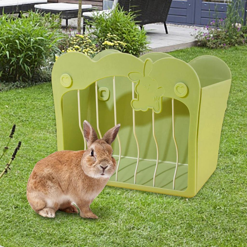 Rabbit Hay Feeder Guinea Pig Hay Feeder Less Waste Hay Rack Feeding Hay Manager for Ferret Bunny Chinchillas Small Animals