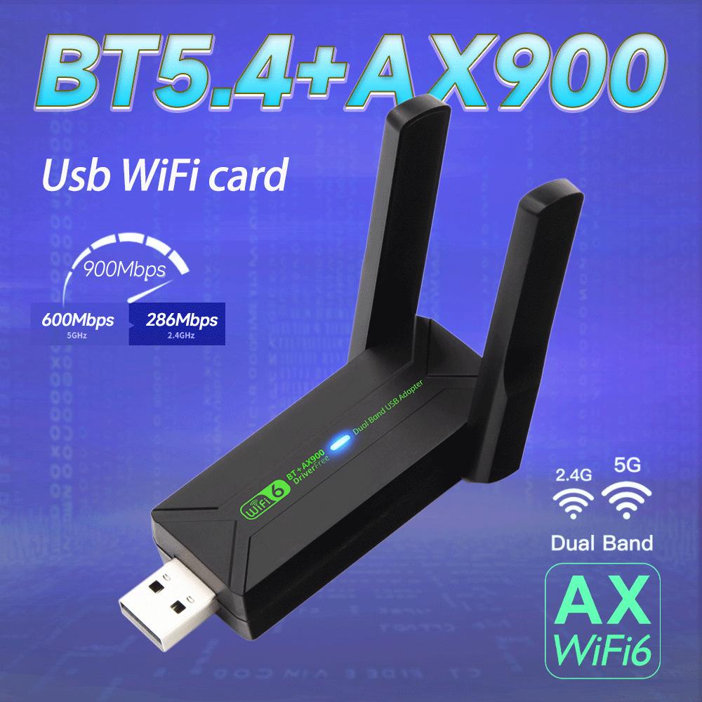 AX900M WiFi 6 Dual-Band 5G Network Card with Bluetooth 5.4 for Desktop