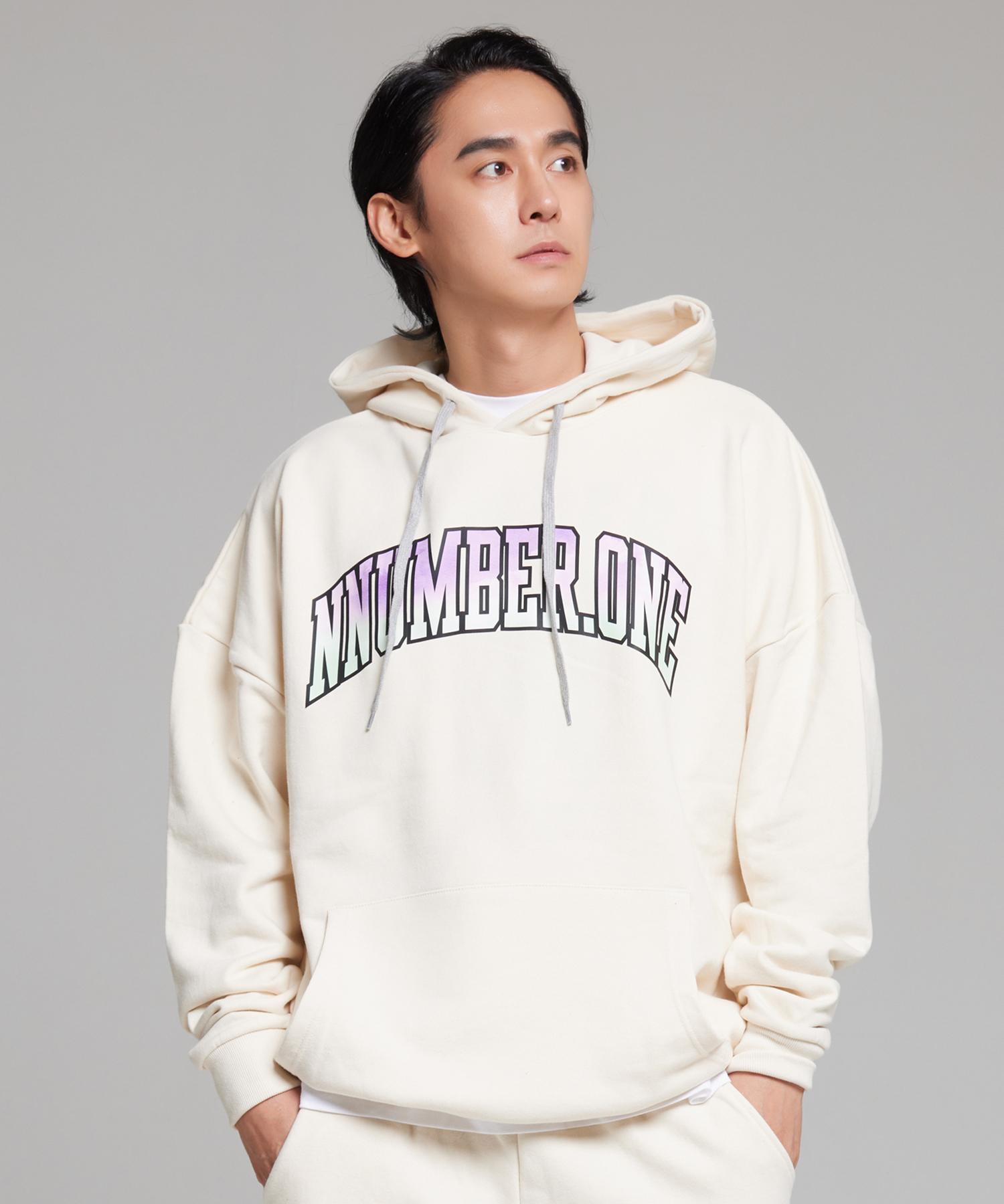 Cream Soda Lab Nno1 Prism Logo Oversized Hoodie Oatmeal L