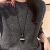 Collana Delicata a Forma di Fiaschetta da Vino Gioielli da Collo in Legno Gioielli per la Clavicola con Catena Regolabile per l'Uso Quotidiano o Feste