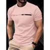 Summer Men's Casual Sports Loose Oversized Simple Letter Pattern Printed Round Neck Short Sleeved T-shirt Top