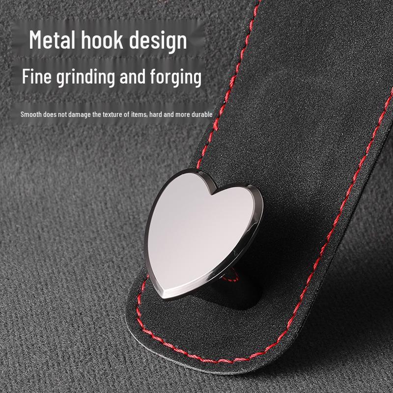 Alcantara Leather Car Seat Back Hook - Interior Decor Accessory