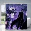 Intense Anime Character Bath Curtain -High-Quality Waterproof And Mildew-Proof Bathroom Decor For A Dramatic,Comic-Inspired Home