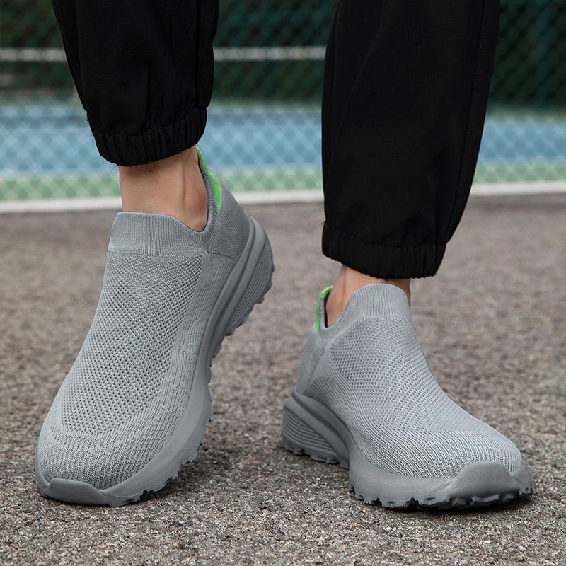 Men’s Moccasins Loafers Casual Slip on Walking Shoes Summer Men’s Slip-ons Lightweight Socks Khaki Black Shoes for Boy Large Size 38-47