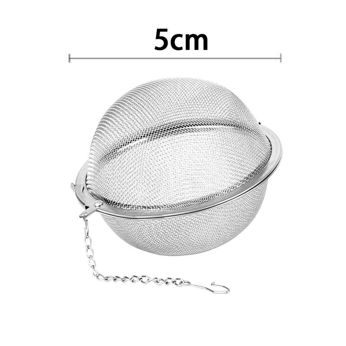 

Stainless Steel Tea Ball Mesh Infuser Strainers 2pcs Tea Filter Interval Diffuser Tea Ball Loose Leaf Tea Strainer Kitchen Tools 2PCS