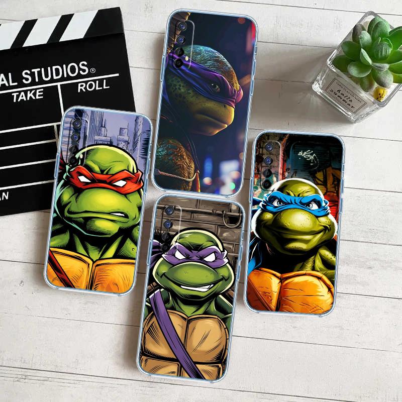 QE27 TMNT Transparent Phone Case for Motorola Moto G7 G8 G9 G84 G85 G73 G24 G15 Z2 Play Power Plus