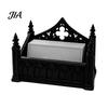 Artistic Desktop Decoration Gothic Dark Business Card Holder, 3D Printed Organizer Stand, Black Desk for Office Home Minimalist Box