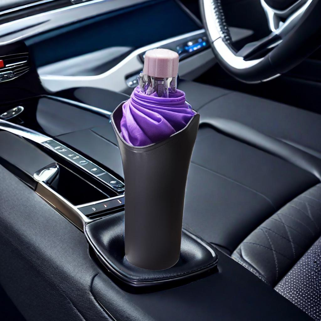 Leakproof Car Umbrella Holder & Trash Can for Seat Back or Front, Car Organizer Pocket, Hanging Type
