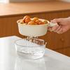 Double-Layer Fruit Washing And Draining Basket Mini Small Washing Basin for Vegetable Food Plastic Fruit Plate Water Ladle