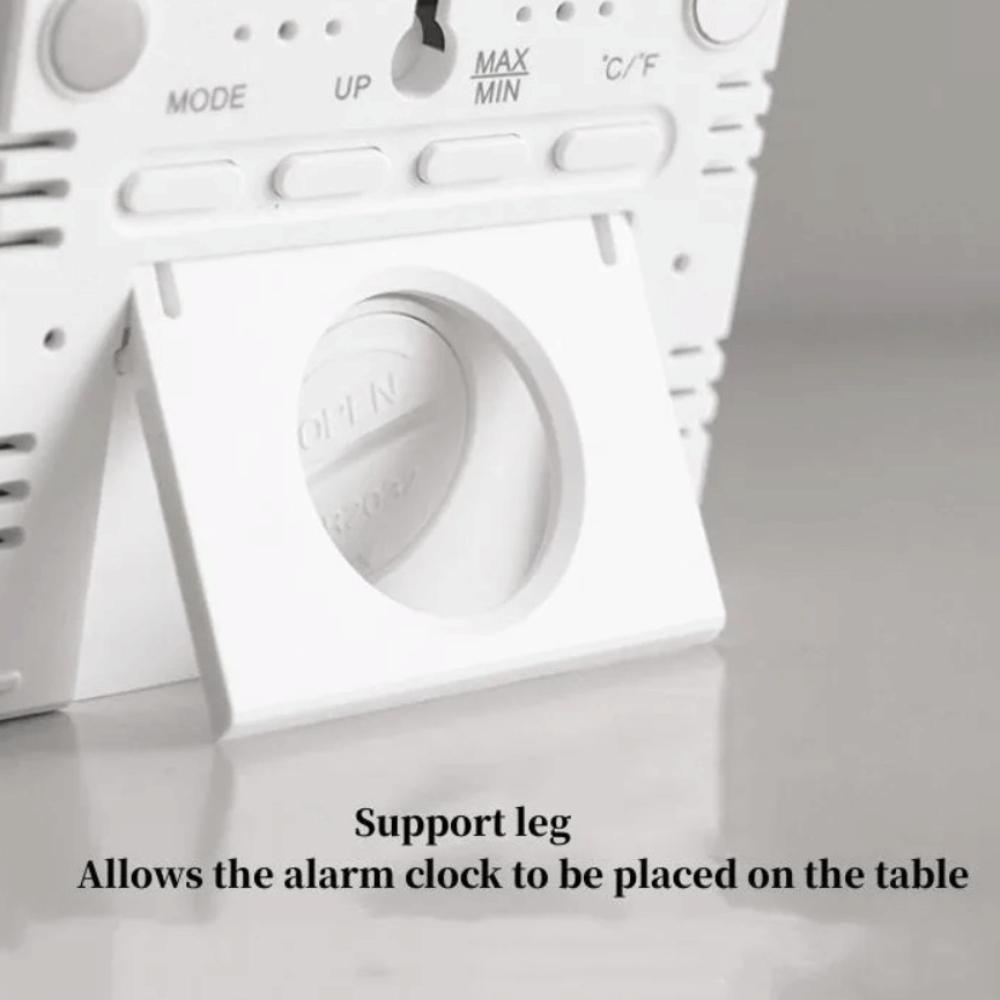 Electronic Temperature Hygrometer Display Screen Bedside Desk Clock Mini Table Clock Bedroom