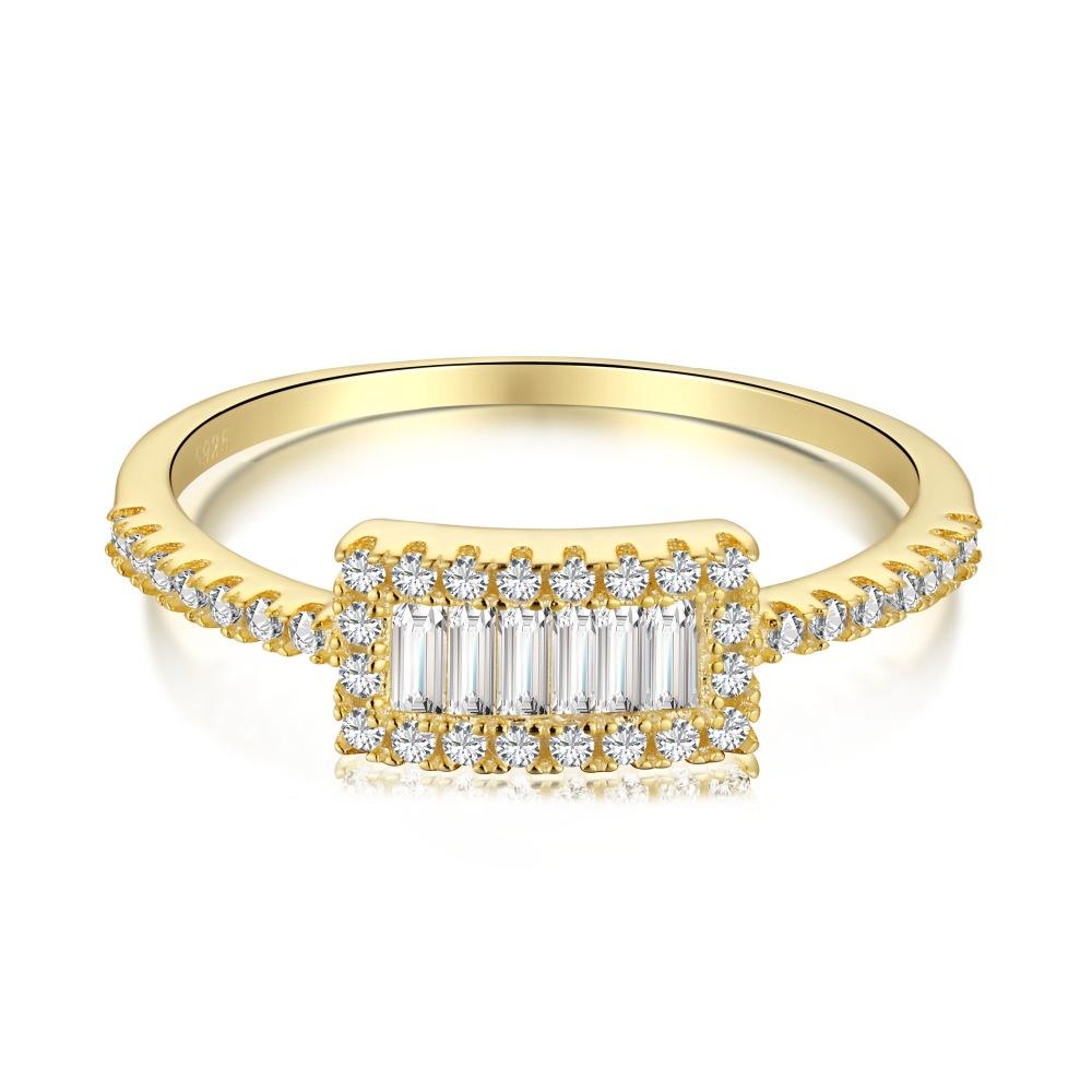 

Танцизное женское классическое кольцо из стерлингового серебра 925 пробы с цирконом, женские ювелирные изделия, свадебное обещание, подарок для вечеринки 9 золотой