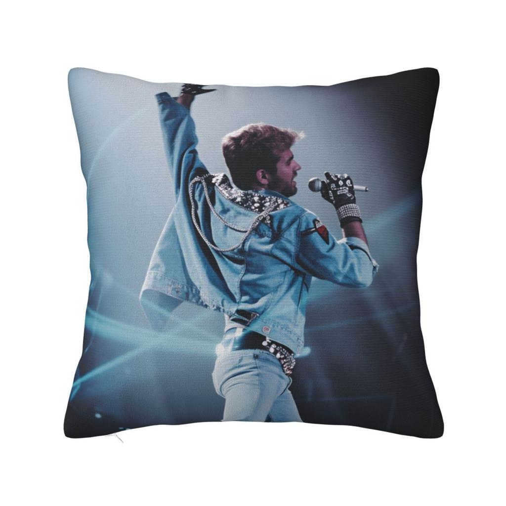 Pillow Case George Michael British Singer Square Pillow Cover Vintage Cushion Cover Pillowcases For Sofa Bedroom Home Decor