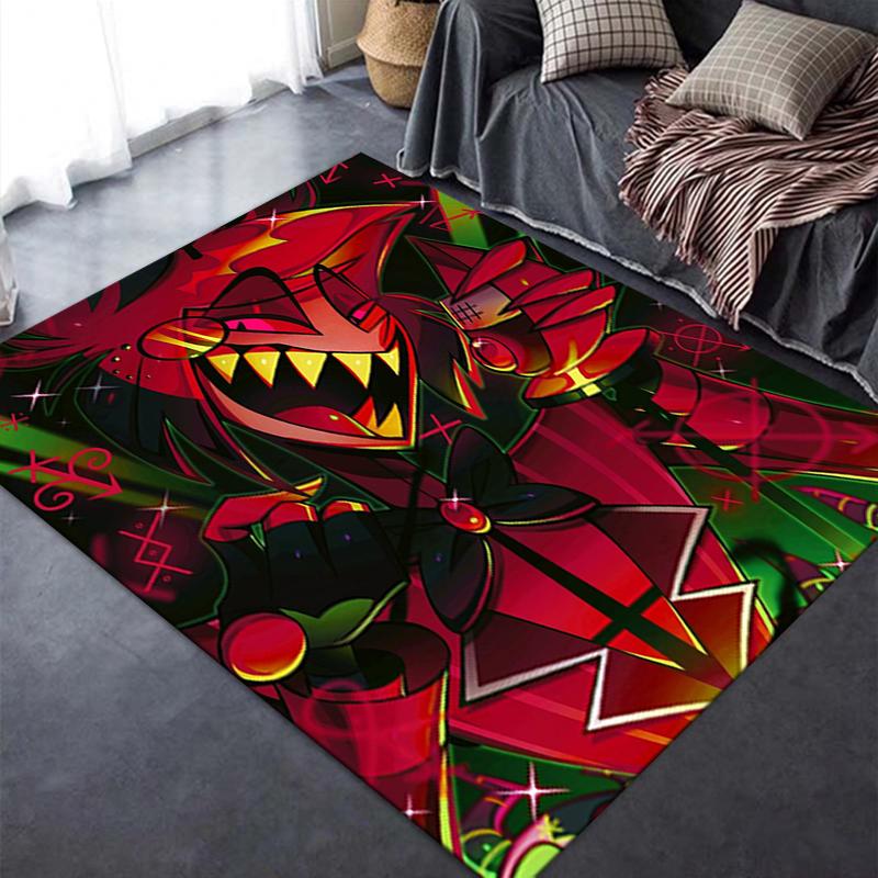 2025 New Alastor Anime Carpet Rug for Living Room Bedroom Home Sofa Decoration,Kids play Non-slip Floor Mat55