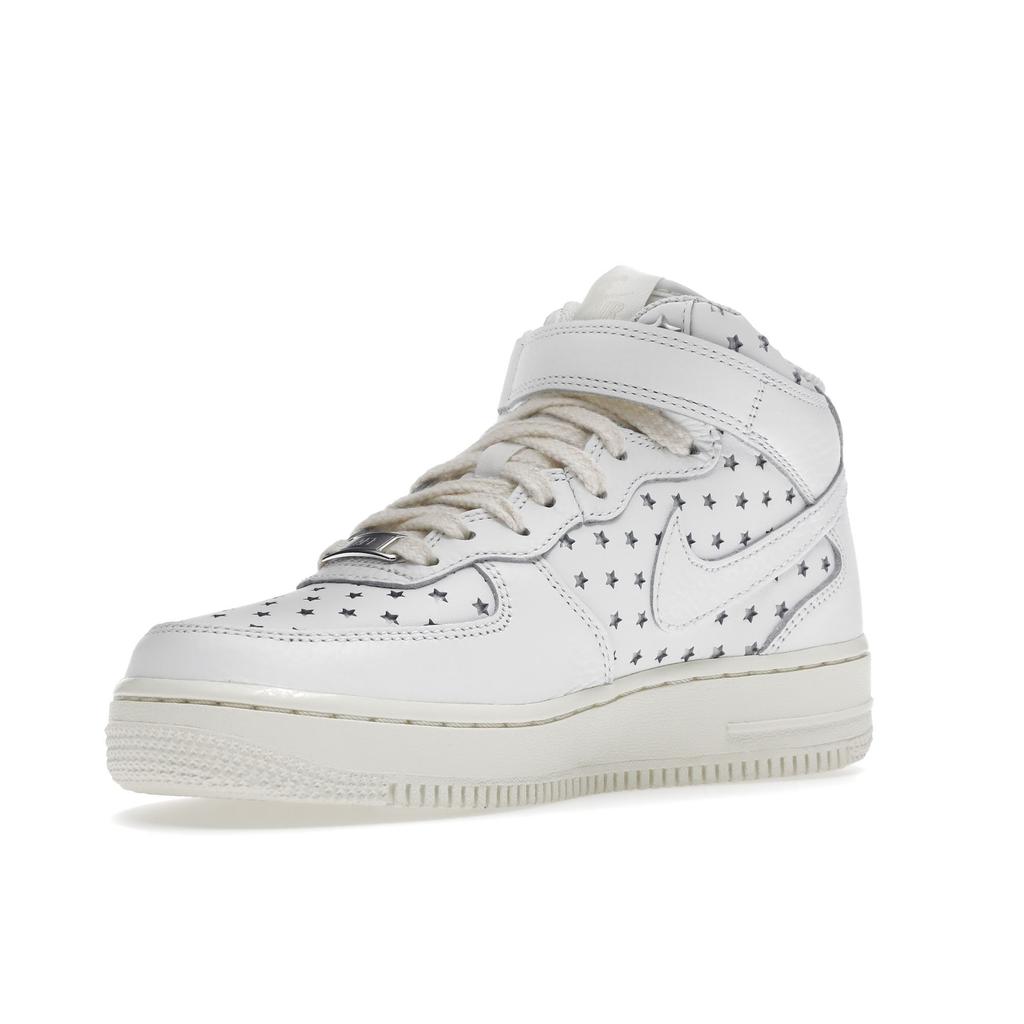 Nike Air Force 1 Mid Cut Out Stars Women Sneakers White Summit-White Coconut-Milk DV3451-100