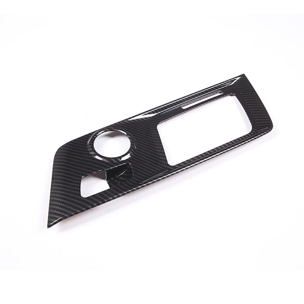 Carbon Fiber Style Gears Shifter Panel Cover Trims for Corvette C7 2014-2019