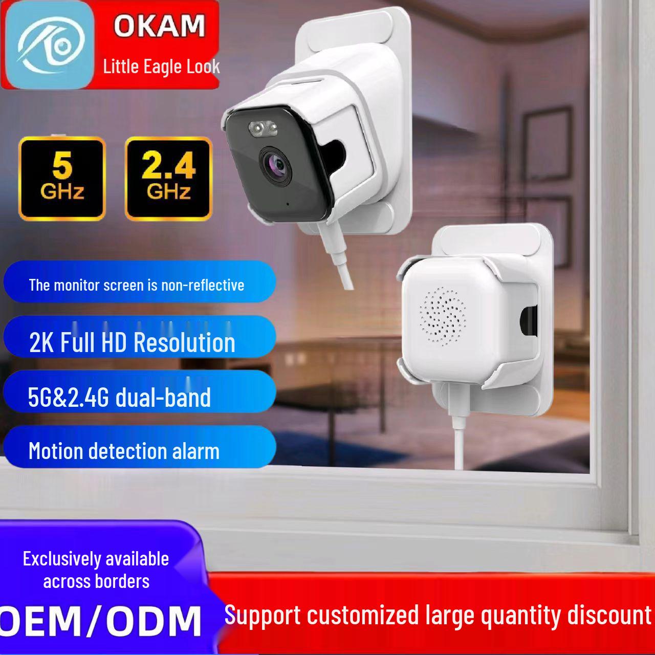 

Smart Home Night Vision WiFi Camera with Remote Monitoring 32G Recording Card [Machine Not Included]